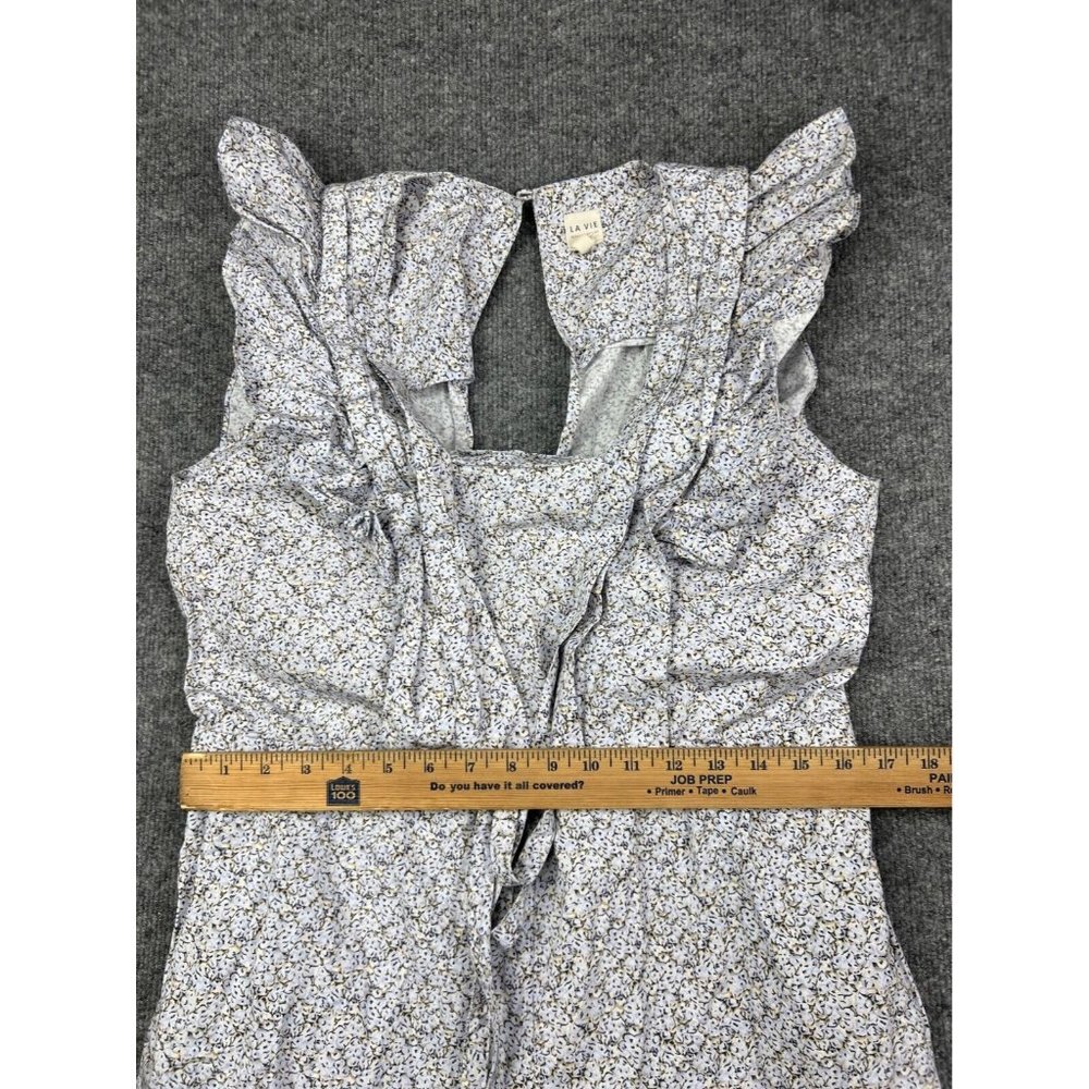 Rebecca Taylor Gray Floral Jumpsuit - Picture 4 of 9